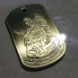 Firefighter SAINT FLORIAN Dog Tag Medal 1.25" x 2" Medallion Coin with Case F21