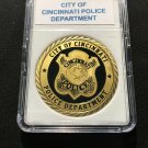 CINCINNATI POLICE DEPARTMENT ST MICHAEL POLICE Challenge Coin 40mm with Case P-6