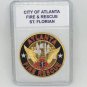 ATLANTA GA FIRE & RESCUE Challenge Coin St Florian Prayer w Case! F18