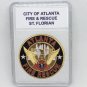 ATLANTA GA FIRE & RESCUE Challenge Coin St Florian Prayer w Case! F18