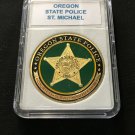 OREGON STATE POLICE ST MICHAEL POLICE Challenge Coin Souvenir 40mm with Case