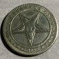 Satanic Pentagram Devil Goat Head Novelty Good Luck Heads Tails Challenge Coin