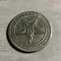 Satanic Pentagram Devil Goat Head Novelty Good Luck Heads Tails Challenge Coin