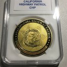 CALIFORNIA HIGHWAY PATROL "CHP" Challenge Coin 40mm w/Case P51