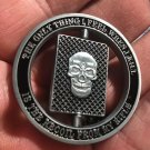 Sniper One Shot One Kill Skull Spinner Military Challenge Coin