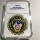 NEW YORK CITY "NYC' NYFD FIRE DEPARTMENT Challenge Coin w Case! F11