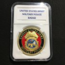 MP-Military Police Army Challenge Coin-Gold PL US Army  with CASE! A17