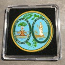 SOUTH CAROLINA (SC) State Seal Challenge Coin Colorized USA w/Case #362