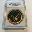 USAF VETERAN Challenge Coin United States AIR FORCE USAF COPPER 40mm AF27