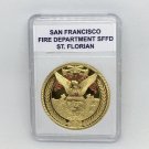 SAN FRANCISCO SFFD FIRE DEPARTMENT Challenge Coin St Florian w Case! F17