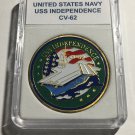 USS INDEPENDENCE- CV/CVA-62 Challenge Coin USN-US Navy 40mm w Case N39