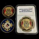 MARITIME LAW ENFORCEMENT Challenge Coin USCG-US Coast Guard Gold CG2
