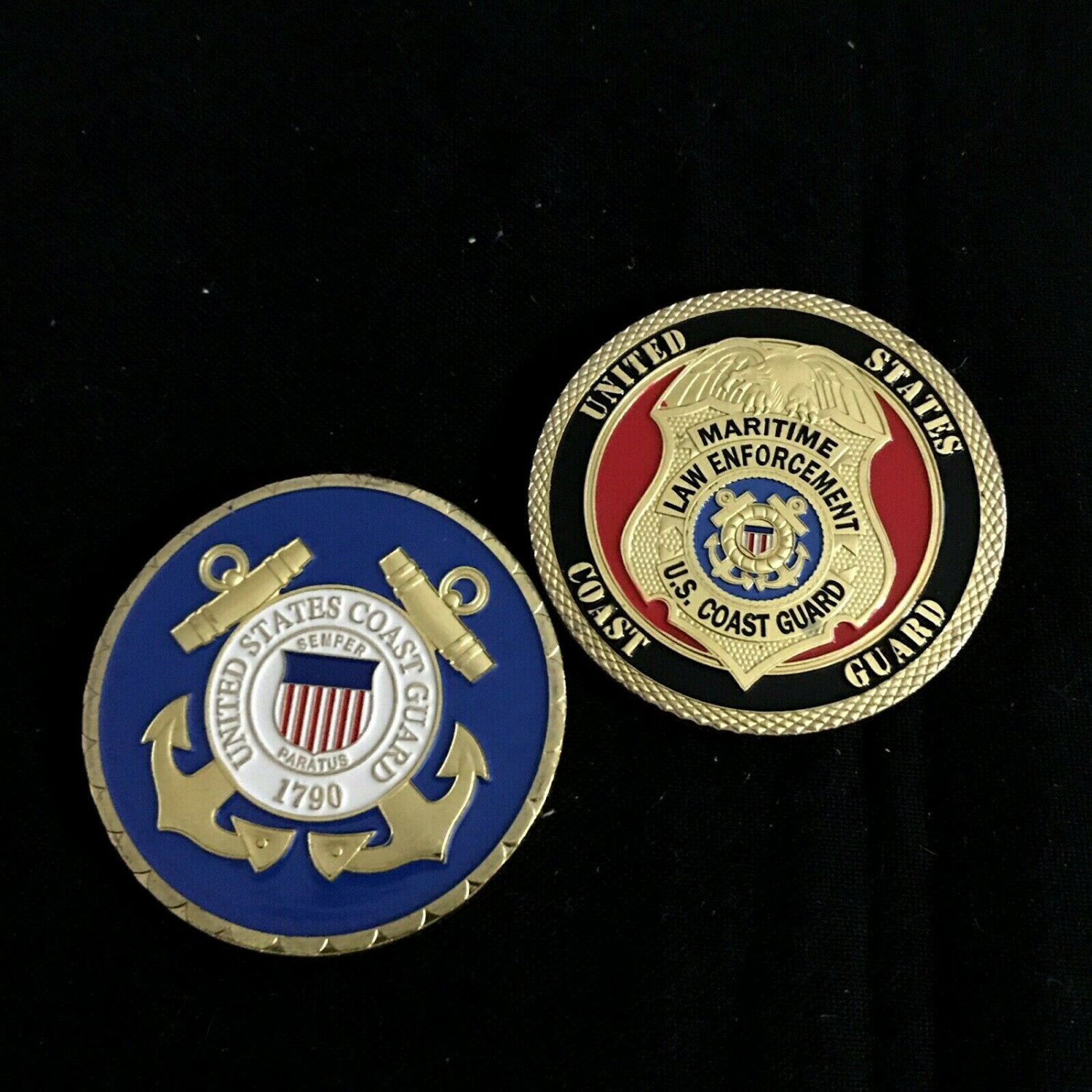 MARITIME LAW ENFORCEMENT Challenge Coin USCG-US Coast Guard Gold CG2