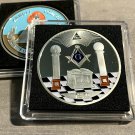 Masonic Challenge Coin "New Order of the Ages" Freemason Brotherhood Collectible