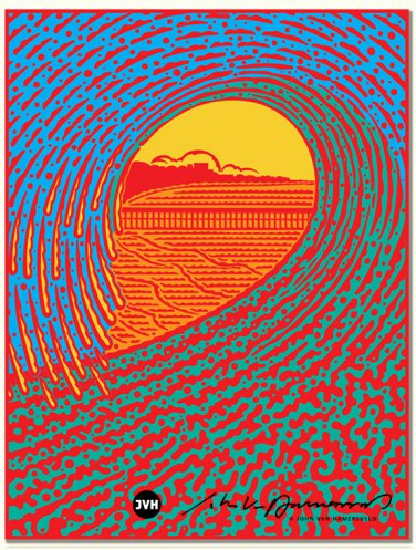 SURF FOR A CURE-John Van Hamersveld (PostFuture) Collectible NFT Art #2005/5000