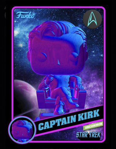 Funko Pop Star Trek Captain Kirk Digital NFT Mint #635