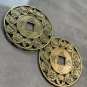 2X-Good Luck Zodiac Prosperity Feng Shui Coin Pendant/Charm Large Size Bronze