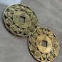 2X-Good Luck Zodiac Prosperity Feng Shui Coin Pendant/Charm Large Size Bronze