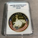 USS CORAL SEA CV-43 Challenge Coin USN-US NAVY 40mm with Case N-1