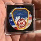 America's Heroes 9/11 Challenge Coin NYFD USA American Flag Historic w/case