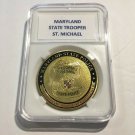 Maryland State Police Trooper Challenge Coin 40mm with PCGS Case P22