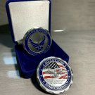 USAF SERVICE Memorial Commemorative Challenge Coin United States AIR FORCE w Box