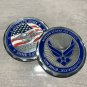 USAF SERVICE Memorial Commemorative Challenge Coin United States AIR FORCE w Box
