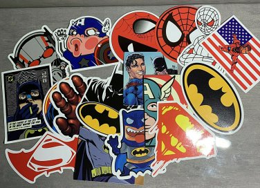 Super Hero Stickers Pack LARGE 3" Vinyl Skateboard-Phone-Combined Shipping!