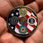US Military Eagle Challenge Coin "THANK YOU" ARMY-NAVY- AIR FORCE COAST GUARD US