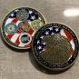 US Military Eagle Challenge Coin "THANK YOU" ARMY-NAVY- AIR FORCE COAST GUARD US