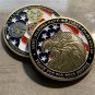 US Military Eagle Challenge Coin "THANK YOU" ARMY-NAVY- AIR FORCE COAST GUARD US