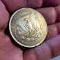 Skull Nordic Viking Ship Custom Novelty  Lucky Heads Tails Challenge Coin US