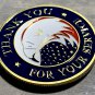 US Military Eagle Challenge Coin "THANK YOU" NAVY-ARMY- AIR FORCE COAST GUARD US