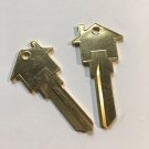 SCHLAGE SC1 House Shaped Key Blank Brass 2 PACK Easy Find Keys