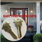 SCHLAGE SC1 House Shaped Key Blank Brass 2 PACK Easy Find Keys