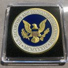 SEC-UNITED STATES SECURITIES AND EXCHANGE COMMISSION-Challenge Coin w Case