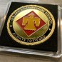 US Army Challenge Coin 45th INFANTRY DIVISION "Always Forward" w Case