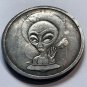 Greetings Earthlings Alien Challenge Coin Lucky Pocket Heads Tails Flip Token