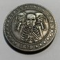 NEW! Skull Skeleton See-Hear-Do No Evil Lucky Heads Tails Challenge Coin