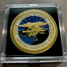 Challenge Coin-NAVAL SPECIAL WARFARE COMMAND NAVY SEAL TRIDENT with 2x2 Case!