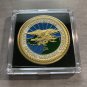 Challenge Coin-NAVAL SPECIAL WARFARE COMMAND NAVY SEAL TRIDENT with 2x2 Case!