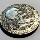 Franklin Creative Cool Skull Novelty Heads Tails Challenge Coin Antique Finish