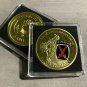 10th Mountain Division Challenge Coin -US Army "Climb To Glory" w/ Case NEW!