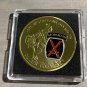 10th Mountain Division Challenge Coin -US Army "Climb To Glory" w/ Case NEW!