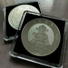 RARE LUCKY GOD OF WEALTH & PROSPERITY ZODIAC Silver Plated Challenge Coin & Case