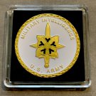 US Army MILITARY INTELLIGENCE Challenge Coin w Case
