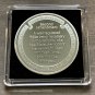 2ND AMENDMENT Challenge Coin  St Michael Protector Silver PL with Case!