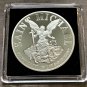 2ND AMENDMENT Challenge Coin  St Michael Protector Silver PL with Case!