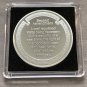 2ND AMENDMENT Challenge Coin St Michael Protector Silver PL with Case!