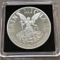 2ND AMENDMENT Challenge Coin St Michael Protector Silver PL with Case!